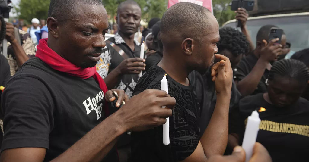 Protesters take to the streets of Lagos to honour those killed in recent unrest