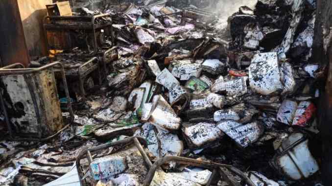 Fire guts another INEC headquarters in Enugu State