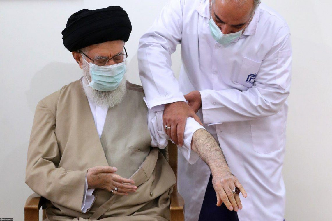 Supreme leader Ayatollah Khamenei receives first dose of Iranian COVID 19 vaccine