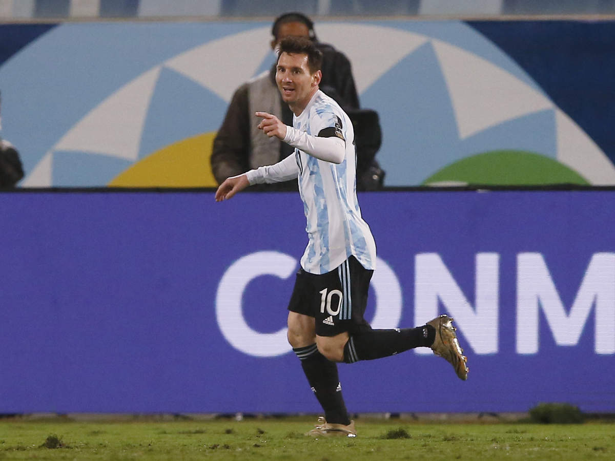 Argentina's Lionel Messi marked his record 148th international with two goals in a 4-1 victory over Bolivia at the Copa America on Monday