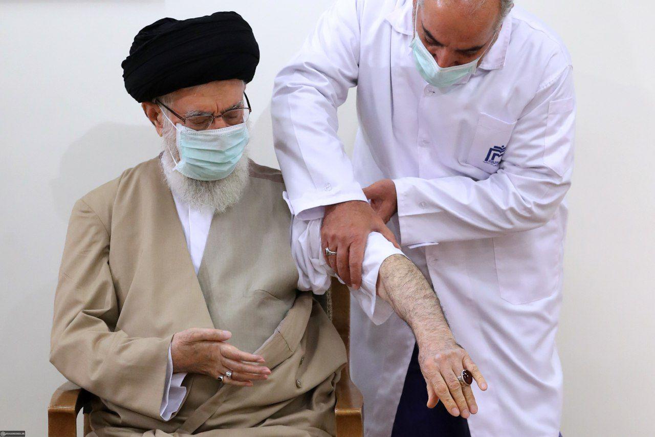 Leader Seyyed Ali Khamenei receives first dose of homegrown Iranian COVID-19 vaccine