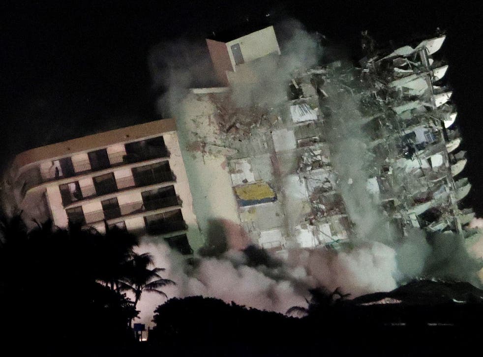 Surfside building collapse: Remaining structure brought down with controlled demolition