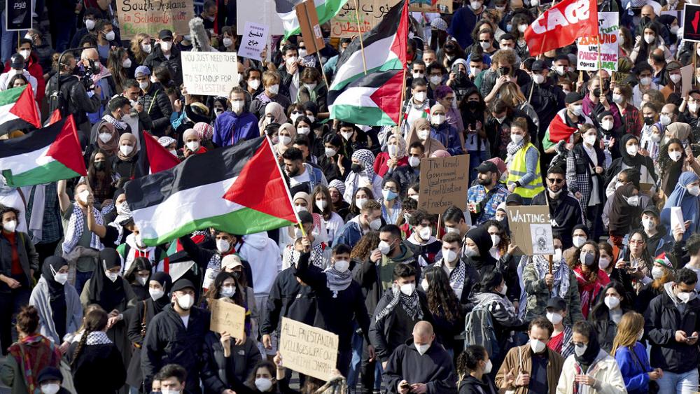 Western countries scene of thousands-strong pro-Palestinian protests