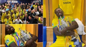 Super Eagles stars Ndidi, Simon, and Osimhen celebrate the end of the season+ Photos