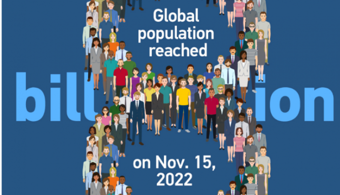 Globe: World population reaches 8 billion