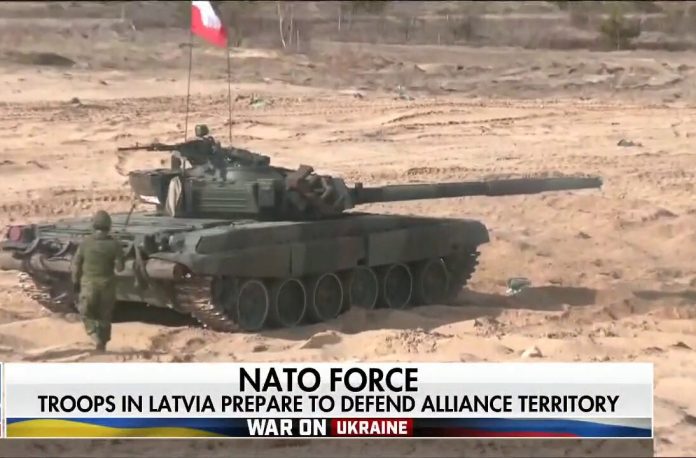 NATO testing its tank firepower in Latvia
