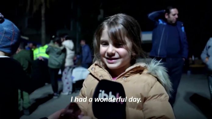 Turkey: Young quake survivor surprised with birthday cake
