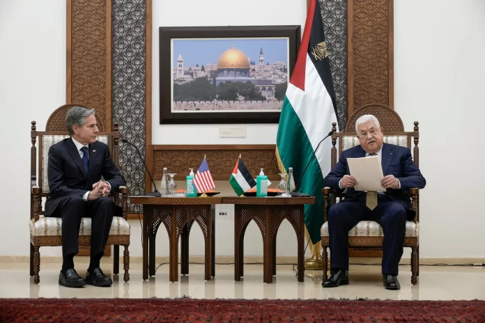 US Secretary of State Antony Blinken phoned Palestinian Authority President Mahmoud Abbas on Saturday, as Washington seeks to thwart a Ramallah-backed UN Security Council resolution demanding an immediate halt to Israeli settlement activity in the West Bank.