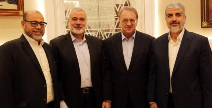 Hamas delegation meets with Russia deputy foreign minister in Moscow