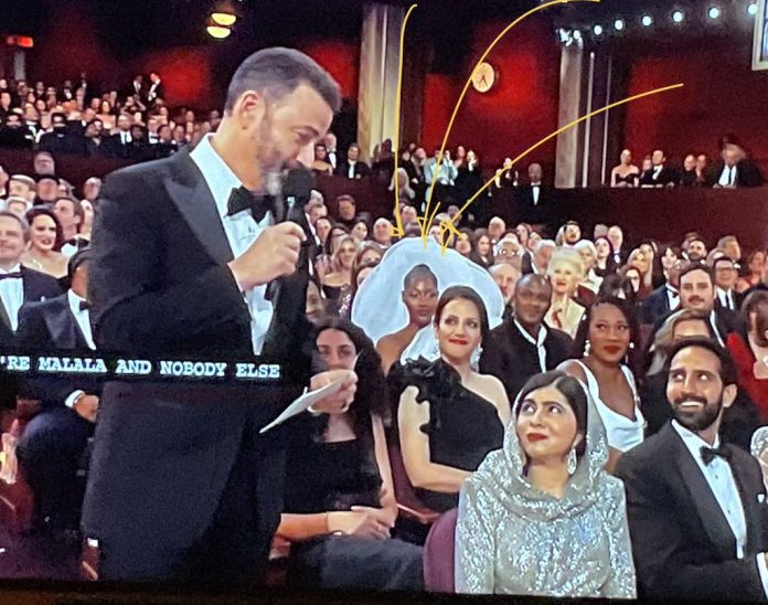 'I only talk about peace': Malala outwits Jimmy Kimmel at the Oscars
