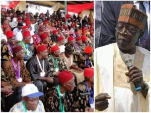 Igbo elders, Ohanaeze congratulates President-Elect Tinubu