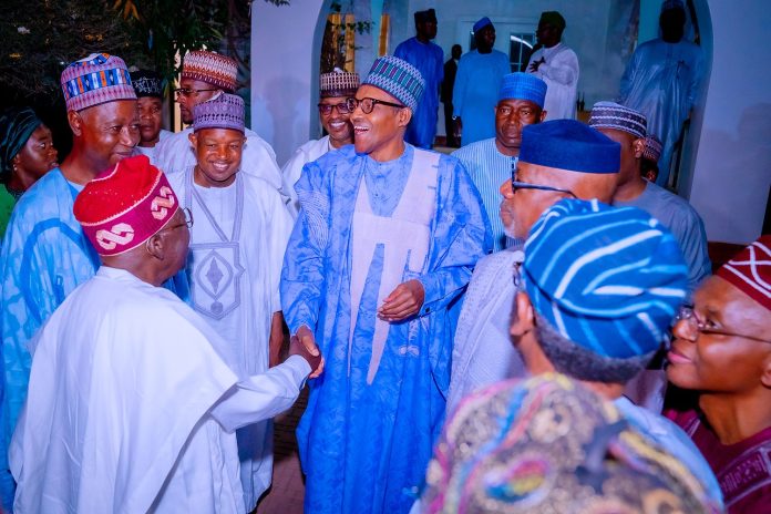 Tinubu Leads APC Governors On Thank You Visit To Buhari In Katsina