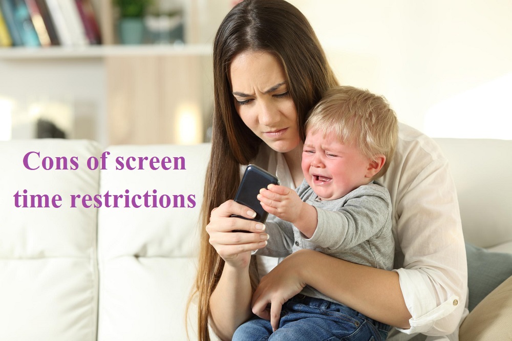 Cons of screen time restrictions: