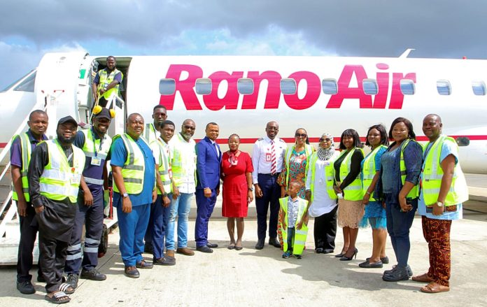 Bi-Courteney gives Rano Air a befitting welcome on its inaugural landing at MM2