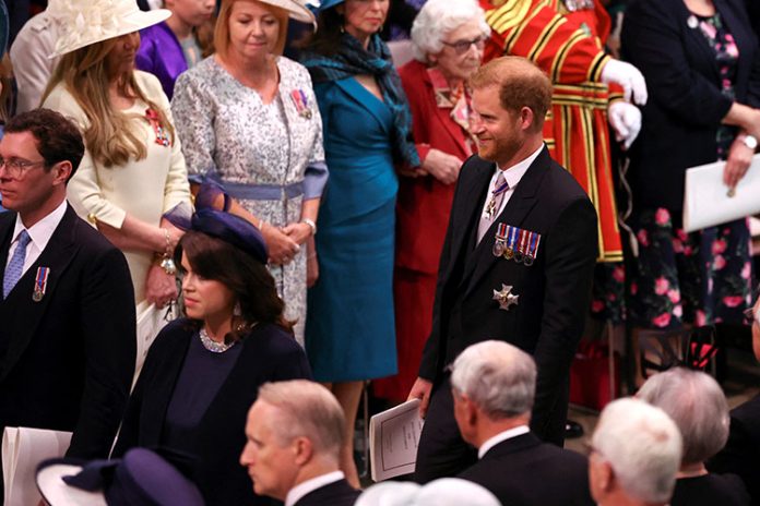 Prince Harry joins royals at King Charles’ coronation, without Meghan