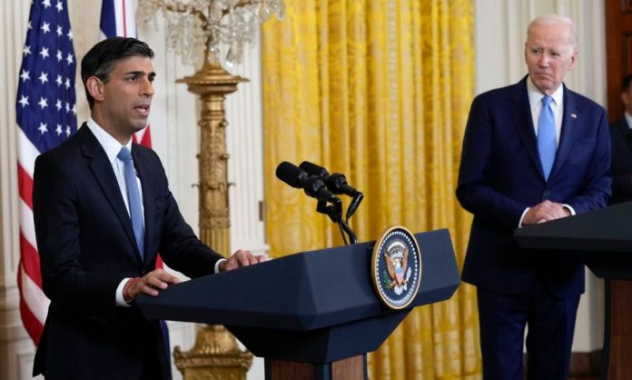 Biden mistakenly calls Sunak ‘Mr. President at White House meeting