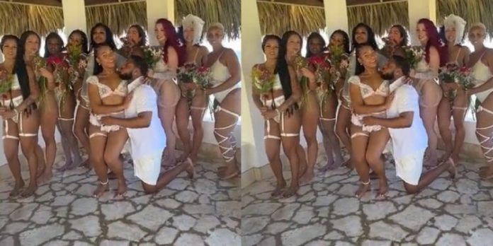 A young man marries 10 women on the same day; netizens react