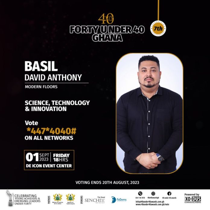 Meet Ghana's favourite CEO under 40; Basil David Anthony