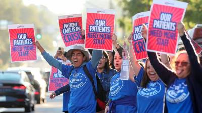 Over 75,000 US healthcare workers begin 3-day strike