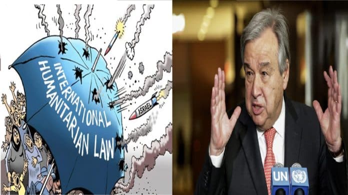 UN Chief: Clear violations of international humanitarian law in Gaza