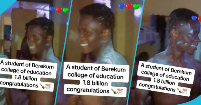 Jubilation galore as Berekum College of Education student 'cashes out' from betting