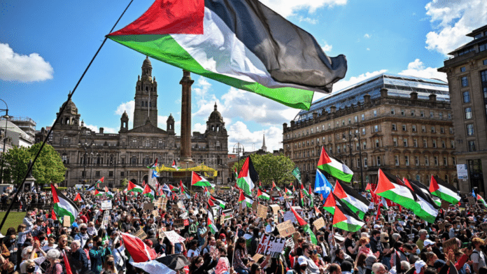 pro-Palestinian protest in London