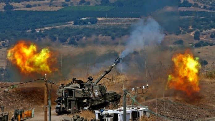 Hezbollah strikes Israeli military sites with artillery shells, rockets