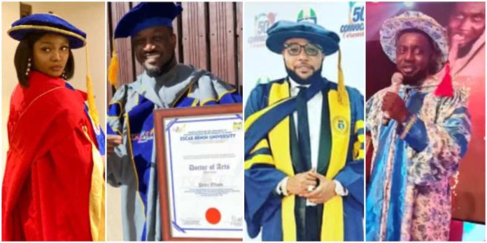 7 Nigerian celebrities who have received Doctorate degrees