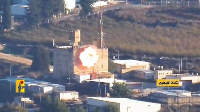 Hezbollah shells 2 air defense platforms in northern Israel