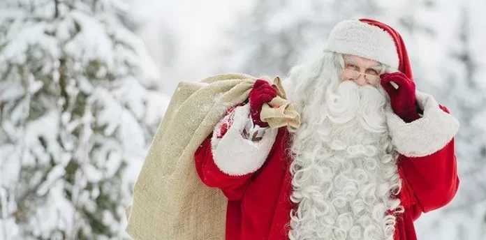 Why does Father Christmas wear red and white?