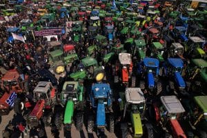 Greek farmers protest rising costs, flood Athens with tractors