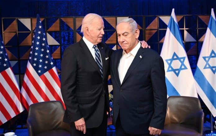 A majority of Democrats prefer a presidential candidate who does not back US military aid for Israel, according to a new Reuters/Ipsos poll that also showed Democratic US President Joe Biden tied with Donald Trump ahead of the November presidential election.