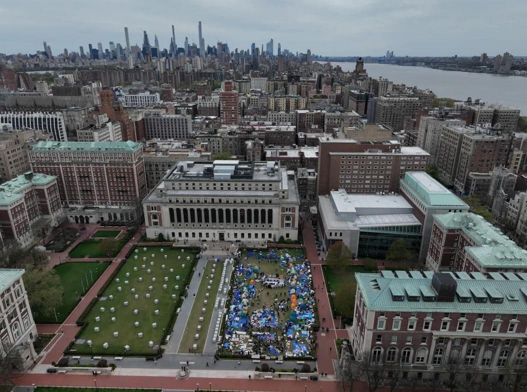 Columbia University moves classes online after Gaza protests