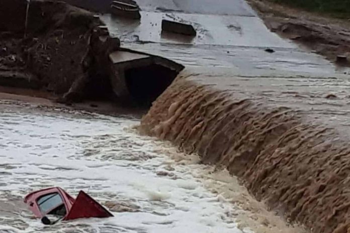 8 people died after their truck was washed away while trying to cross the flooded river