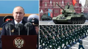 Russia's Putin warns of 'global' war during Russian Victory Day rant - but only one tank paraded as Ukraine conflict rages on