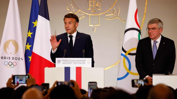 Macron, Olympics chief reject Palestinian call to ban genecidal Israel from Games