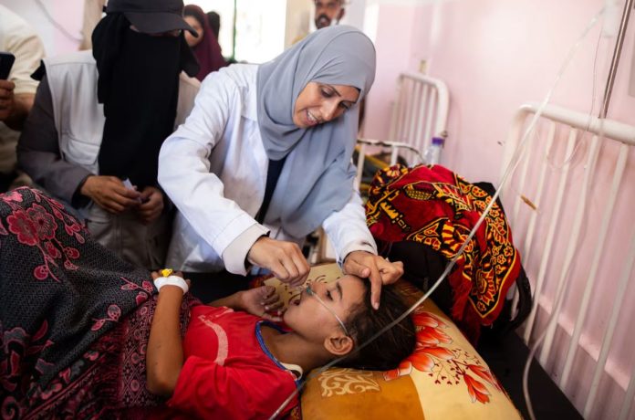 Polio vaccination started in Gaza today